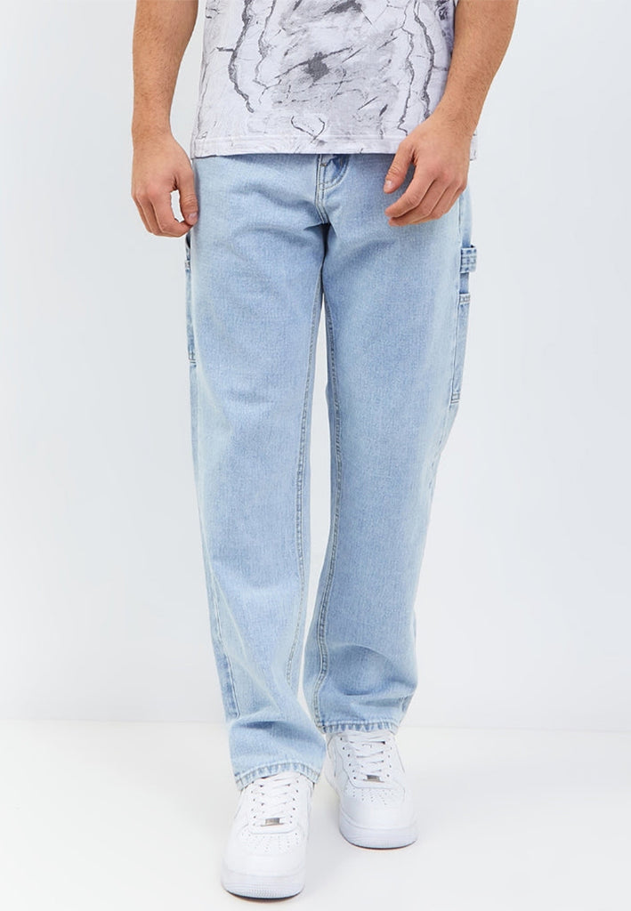 EMBA DENIM - Celana Carpenter Pria Loose Fit Jeans - Vision