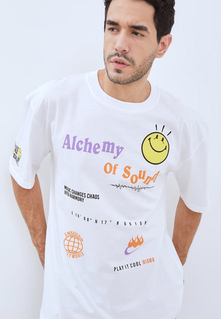 EMBA DENIM I SMILEYWORLD - Kaos Smiley Oversize Fit - Stellar