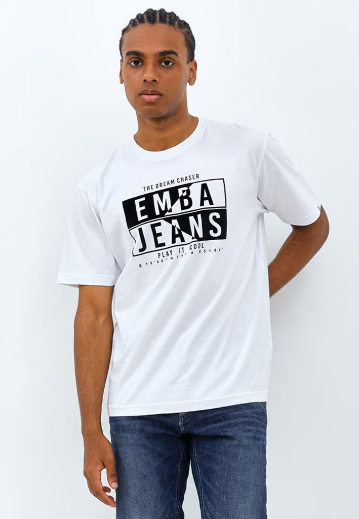 EMBA DENIM - T-Shirt Pria Lengan Pendek Regular FIt Material Single Jersey - Luke