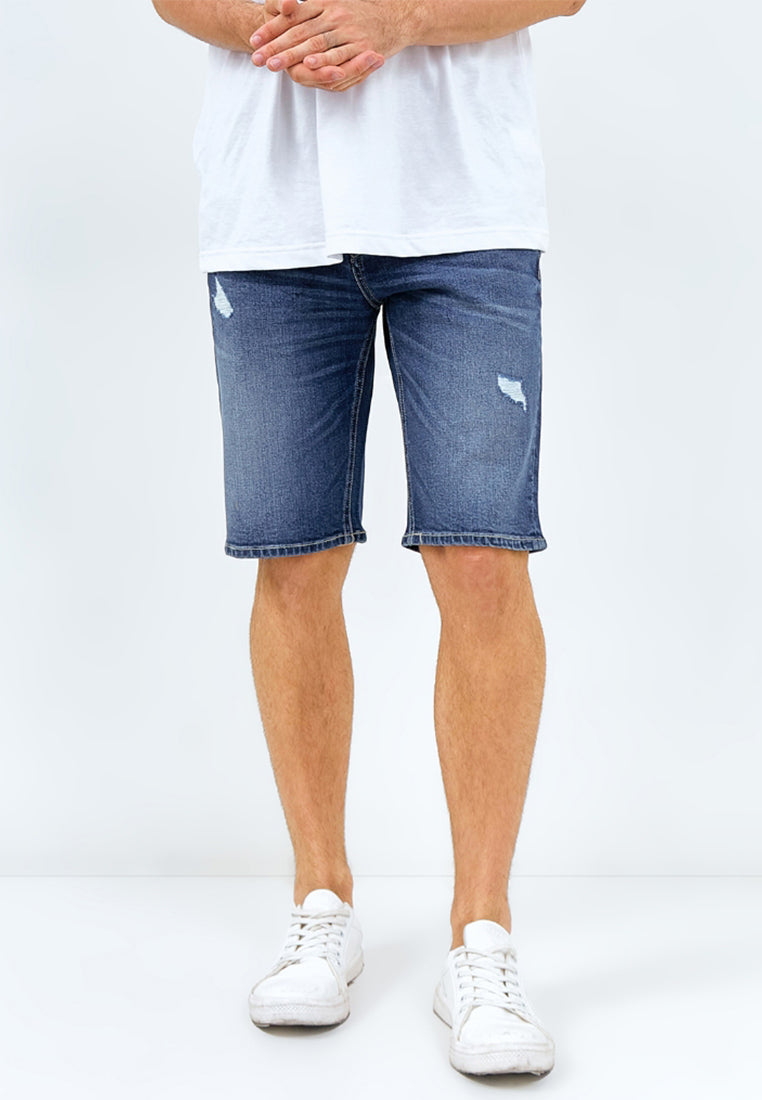 EMBA DENIM Celana Pendek Pria Slim Fit Stretch Material Denim Dion