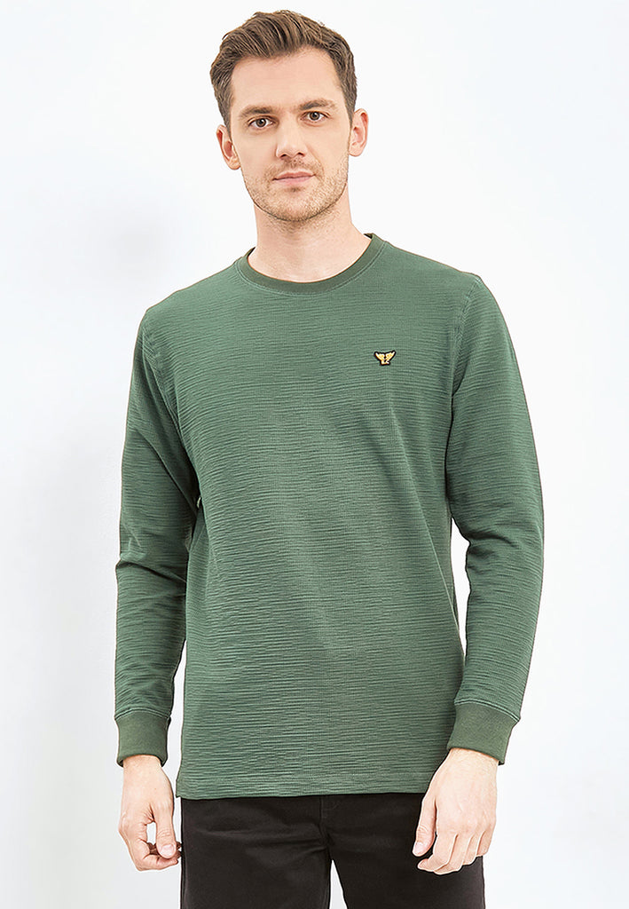 Emba Classic - Sweatshirt Lengan Panjang Material Katun - Jet