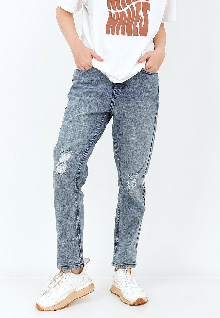 Emba Ladies - Celana Jeans warna Heavy Stone Muda - Richia